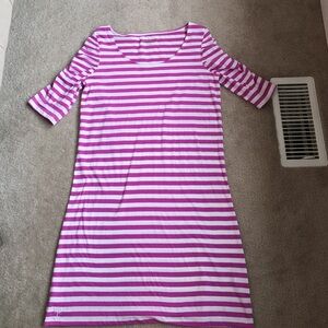 Lilly Pulitzer Pink and White Striped Dress